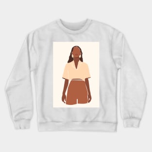 Strong Women Minimalistic Illustration Crewneck Sweatshirt